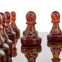 Шахматы с инкрустацией и фигурами из янтаря 28х28 см, фотография 6. Интернет-магазин ЛАВКА ПОДАРКОВ