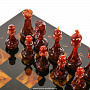 Шахматы с фигурами из янтаря "Африка" 43х43 см, фотография 7. Интернет-магазин ЛАВКА ПОДАРКОВ