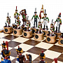 Шахматы деревянные с оловянными фигурами "Бородинское сражение", фотография 2. Интернет-магазин ЛАВКА ПОДАРКОВ