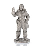 0066946 Олов.миниатюра некраш. 6-11мм Лётчик-штурман, военно-воздушные силы, 1941-45 гг. СССР