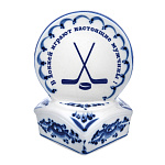 006478 Гжель Сувенир СКУЛЬПТУРА  ШАЙБА