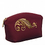Косметичка "Золото осени". Бордовая с золотой вышивкой, фотография 5. Интернет-магазин ЛАВКА ПОДАРКОВ