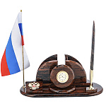 0078383 Нат.камень Письменный набор  Обсидиан ОМ-001