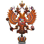 0027644  Хохолома  ГЕРБ Российской Федерации НАСТОЛЬНЫЙ 45*60см 