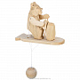 Богородская деревянная игрушка "Медведь капитан", фотография 4. Интернет-магазин ЛАВКА ПОДАРКОВ