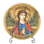 -12 Фарфор ТАРЕЛКА сувенирная "Арханел МИХАИЛ" 12см в П/У