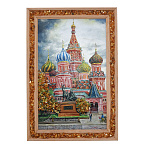 0073688-19*28см ПАННО настенное ПЕЙЗАЖ янтарная крошка (15*24см)