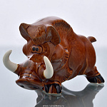 0025310 Сувенир Скульптура "КАБАН" фарфор 16*9см