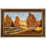 0073583-82*52см Картина янтарная крошка "ПЕЙЗАЖ" (70*40см внут.раз.)