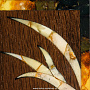 Панно янтарное "Крадущийся тигр" 45х65 см, фотография 3. Интернет-магазин ЛАВКА ПОДАРКОВ