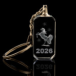 Символ 2026 года. Лазерная графика. Брелок "Лошадь"