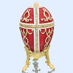 Традиции ФАБЕРЖЕ Сувенир ЯЙЦО пасх.муз. по стрелами Е402М-05