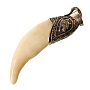 Кулон-амулет из кости "Клык волка", фотография 1. Интернет-магазин ЛАВКА ПОДАРКОВ