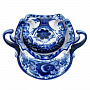 Сахарница "Утро". Гжель, фотография 2. Интернет-магазин ЛАВКА ПОДАРКОВ