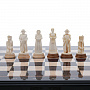 Эксклюзивные деревянные шахматы с фигурами из кости "Бородино" 45х45 см, фотография 4. Интернет-магазин ЛАВКА ПОДАРКОВ