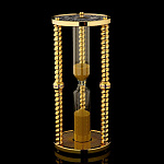 23905 Златоуст ЧАСЫ ПЕСОЧНЫЕ ,позолота фианиты  в П/У