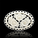  Бивень мамонта БРОШЬ ЯБЛОНЯ 5*3,5 см