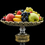 Ваза для фруктов треугольная с позолотой, фотография 2. Интернет-магазин ЛАВКА ПОДАРКОВ