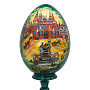 Пасхальное яйцо на подставке "Храм Василия Блаженного. Исторический музей", фотография 1. Интернет-магазин ЛАВКА ПОДАРКОВ