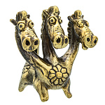 0052783 Микляихское литье Статуэтка "ДРАКОН ТРЕХГЛАВЫЙ" Ж-51