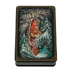 Шкатулка с художественной росписью "За подснежниками"