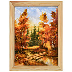 0076411-18*24 (15*21)см ПАННО настенной ПЕЙЗАЖ № 2 (янтарная крошка)