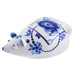 0051532 Гжель СИМВОЛ ГОДА Фигурка МЫШЬ МАТИЛЬДА