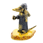 0047492/1748 Сувенир Собака Такса Сосиска с конфеткой Сувенир (белый)