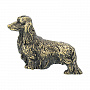 Бронзовая статуэтка "Собака Такса длинношерстная", фотография 1. Интернет-магазин ЛАВКА ПОДАРКОВ