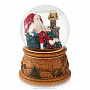 Стеклянный шар "Санта отдыхает" со снегом, фотография 2. Интернет-магазин ЛАВКА ПОДАРКОВ