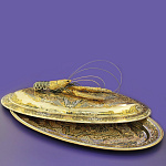 26554 Златоуст ОМАРНИЦА с крышкой 58*30*20см (818)