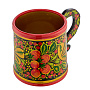 Кружка "Клубника". Хохлома, фотография 3. Интернет-магазин ЛАВКА ПОДАРКОВ