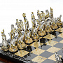 Шахматы из камня  "Королевские" с серебряными фигурами , фотография 5. Интернет-магазин ЛАВКА ПОДАРКОВ