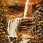 Янтарная картина "Водопад" 60 х 80 см, фотография 3. Интернет-магазин ЛАВКА ПОДАРКОВ