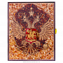 Ключница с янтарной мозаикой "Герб", фотография 1. Интернет-магазин ЛАВКА ПОДАРКОВ