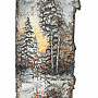 Панно из бересты "Зимний лес" 12х37 см, фотография 1. Интернет-магазин ЛАВКА ПОДАРКОВ