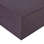 Подарочная упаковка из экокожи фиолетовая 30х30х10 см, фотография 3. Интернет-магазин ЛАВКА ПОДАРКОВ