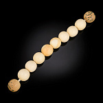  Изделие из кости ЧЕТКИ "ШАР" d=ок.1,7см  10 шаров  (бивень мамонта)