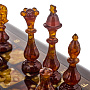 Шахматы из мореного дуба с янтарными фигурами 45х45 см, фотография 13. Интернет-магазин ЛАВКА ПОДАРКОВ