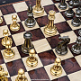 Подарочные шахматы с металлическими фигурами "Стаунтон" 48х48 см , фотография 12. Интернет-магазин ЛАВКА ПОДАРКОВ