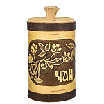 0078395 Береста ТУЕС ДЛЯ ЧАЯ , h 15 см, d 8,5 см