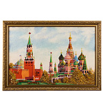 Картина янтарная "Москва. Кремль" 60х40 см