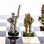 Шахматы с металлическими фигурами "Пираты Карибского моря" 48х48 см, фотография 4. Интернет-магазин ЛАВКА ПОДАРКОВ