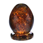 0050680/среднее Янтарь Яйцо пасхальное среднее на подставке 