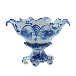  Гжель Конфетница "Цветок" в коб Авт. Петин А.