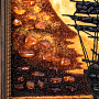 Картина янтарная "Закат. Парусник" 38х48 см, фотография 4. Интернет-магазин ЛАВКА ПОДАРКОВ