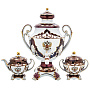 Самовар фарфоровый 7 л с сервизом на 6 персон "Герб РФ", фотография 4. Интернет-магазин ЛАВКА ПОДАРКОВ