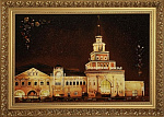 22781 /40*60см Картина янтарная "Казанский вокзал"