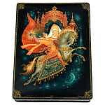 0078312 Лаковая миниатюра Шкатулка "Сивка-бурка" 24*18 см 108,7