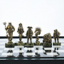 Шахматы "Пираты Карибского моря" с каменной доской и фигурами из бронзы 40х40 см, фотография 7. Интернет-магазин ЛАВКА ПОДАРКОВ
